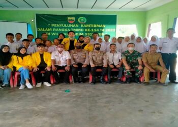 TMMD Ke 114 Sosialisasikan Kamtibmas Ciptakan Pulau Parit yang kondusif