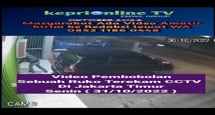 Detik-Detik Pembobolan Sebuah Ruko Di Jakarta Timur