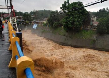 Kali Ciliwung menguap, Puluhan RT di Jakarta Terendam Banjir