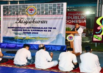 Keluarga Besar TNI AL Karimun Gelar Syukuran dan Doa Bersama Memperingati HUT ke 25