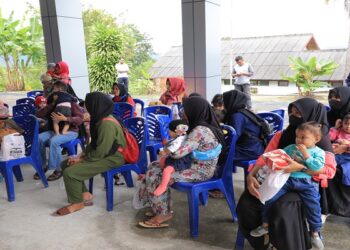 Ratusan Anak Stunting Di Kecamatan Tebing Terima Paket Makanan Tambahan Dari PT TIMAH Tbk