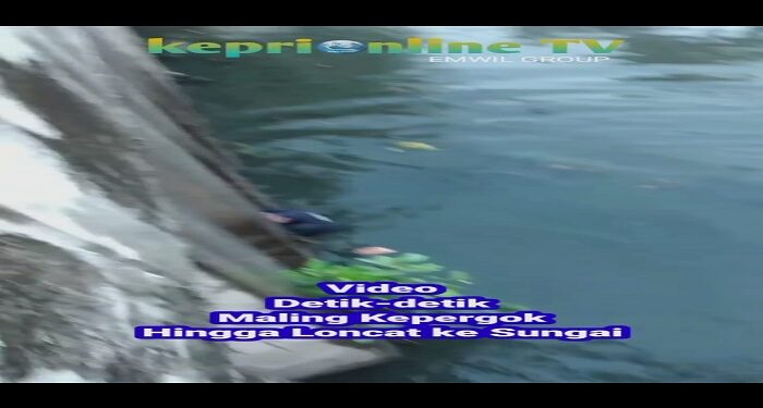 Maling Kepergok Lagi, Seorang Pria Dilempari Hingga Melompat Ke Sungai Kedung Cowek