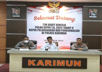 Tim Wasrik Tahap II Itwasda Polda Kepri Lakukan Pemeriksaan Di Polres Karimun