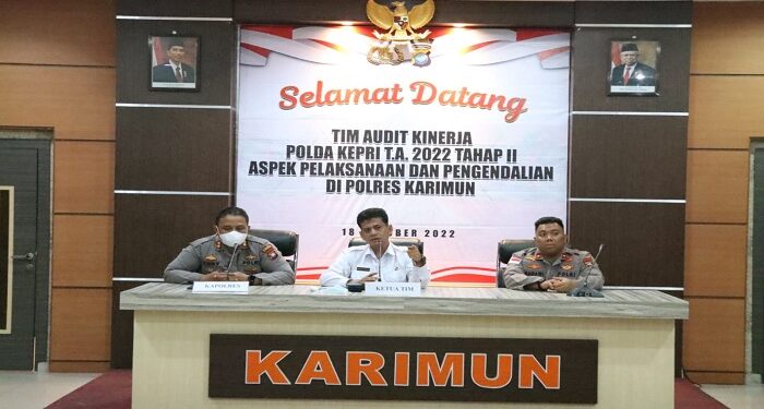Tim Wasrik Tahap II Itwasda Polda Kepri Lakukan Pemeriksaan Di Polres Karimun