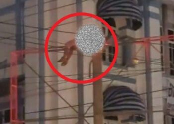 Ngeri! Seorang Tukang Cat Hangus Terbakar Akibat Tersengat Listrik