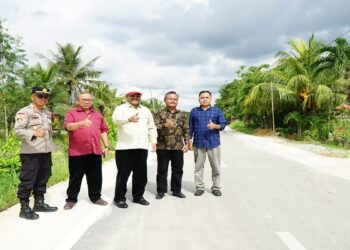 Jalan Dusun Parit Pacitan Rampung, Bupati Karimun Pastikan Pembangunan Terus Digesa