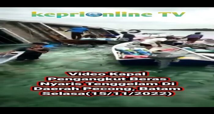 Kapal Pegangkut Beras Nyaris Tenggelam Di Daerah Pecong