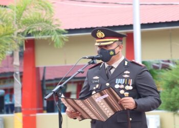 Kapolres Karimun Pimpin Upacara Dalam Rangka Hari Pahlawan ke 77 Tahun 2022