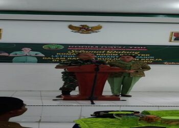 Kunjungan kerja Dandim 0317 TBK di Koramil 02 Moro berjalan lancar