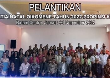 Panitia Natal Oikoumene Provinsi Kepri 2022 Dilantik