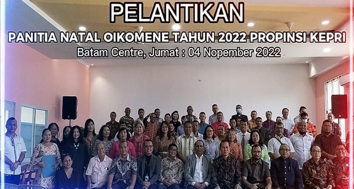 Panitia Natal Oikoumene Provinsi Kepri 2022 Dilantik