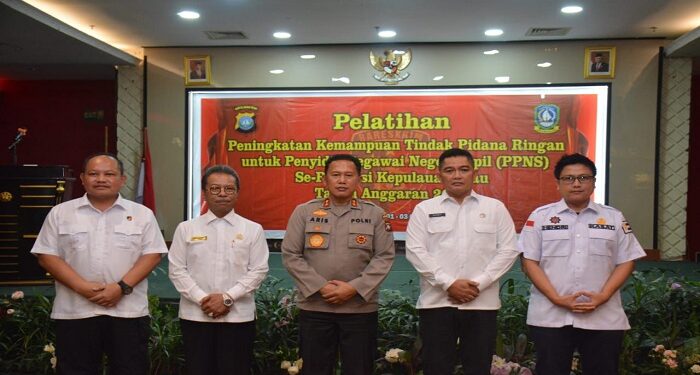 Pembukaan Pelatihan Peningkatan Kemampuan Tipiring Untuk Penyidik Pegawai Negeri di Kepri