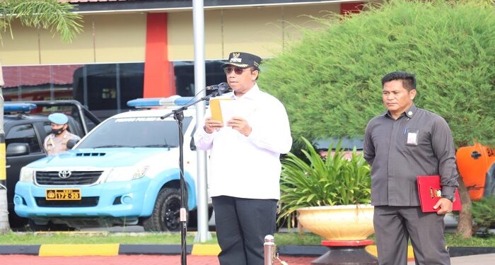 Siaga Bencana Alam, Polres Karimun Gelar Apel Kesiapsiagaan Penanggulangan Bencana Alam