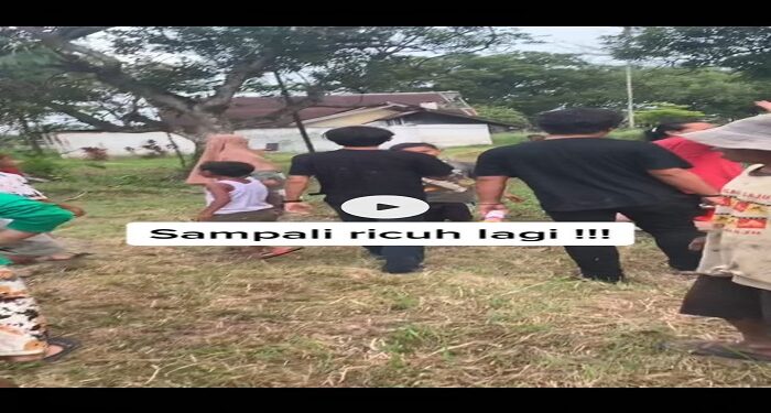 Pembersihan Lahan Di Desa Sampalai Ricuh, Warga Saling Lempar Dengan PTPN II Saat Pembersihan Lahan