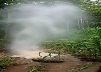 Video Viral, Fenomena Alam, Air Nyembur Dari Dalam Tanah di Gunung Kidul