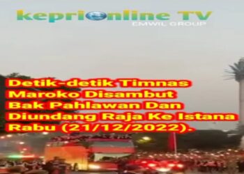 Detik-Detik Timnas Maroko Disambut Bak Pahlawan Dan Diundang Raja Ke Istana