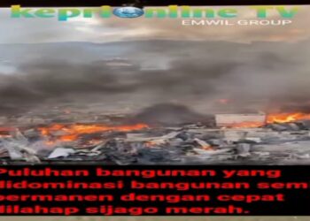 Kebakaran Di Kawasan Lorong Tahu Tewaskan Satu Orang Lansia