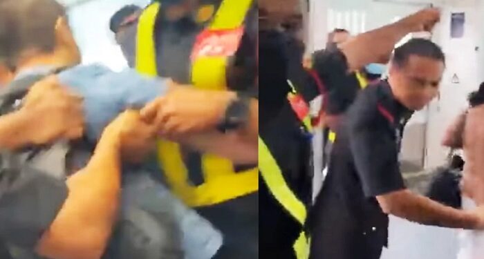 Overbooked, Pesawat Air Asia Seret Penumpang Keluar