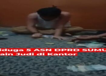 Viral!! ASN DPRD Sumut Bermain Judi Saat Jam Kerja, Sudah Dilaporkan Namun Belum Ada Tindakan