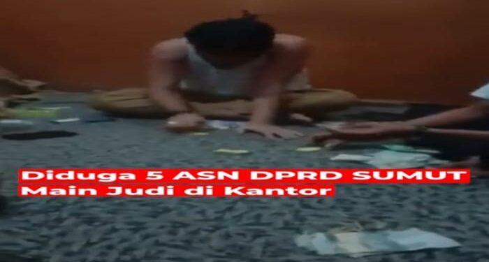 Viral!! ASN DPRD Sumut Bermain Judi Saat Jam Kerja, Sudah Dilaporkan Namun Belum Ada Tindakan