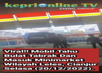 Viral!! Mobil Pedagang Tahu Bulat Masuk Minimarket