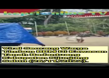 Viral Seorang Warga Timbun BBM Di Kawasan Tanah Badantuang