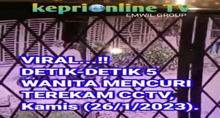 Viral, Maling Di Rumah Warga, 5 Orang Wanita Terekam CCTV Di Medan