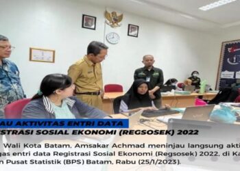 Tinjau Aktivitas Entri Data Regsosek, Amkar Ungkap Pentingnya Data Yang Valid