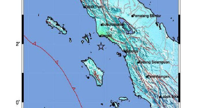 Getaran Gempa Aceh Singkil 6,2 Magnitudo Turut Dirasakan 4 Kabupaten