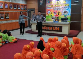 Satlantas Polres Karimun Tanamkan Budaya Disiplin Lalu Lintas Sejak Usia Dini