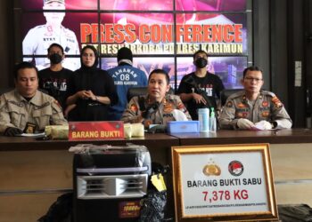 Sabu Seberat 7.378 gram Asal  Malaysia Berhasil  Diamankan Polres Karimun