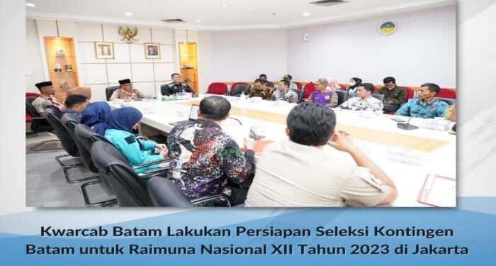 Kwarcab Batam Lakukan Persiapan Seleksi Kontingen Batam untuk Raimuna Nasional XII Tahun 2023 di Jakarta