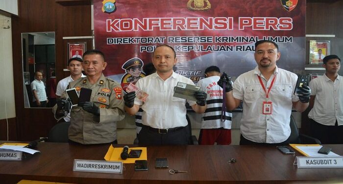 Polda Kepri Berhasil Amankan Pelaku Sindikat Pencurian Sepeda Motor Di Kota Batam