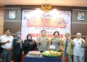 Syukuran Hari Pers Nasional Bersama Polres Karimun