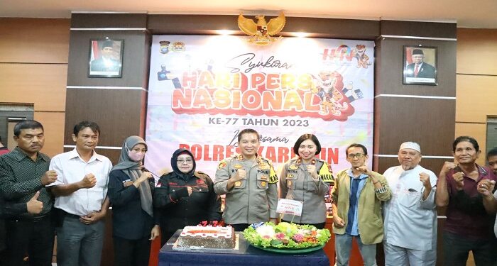 Syukuran Hari Pers Nasional Bersama Polres Karimun