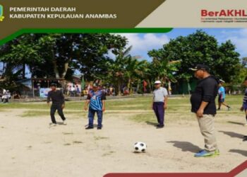 Bupati Kepulauan Anambas Hadir dan Buka Tournament Super Cup Ke – III Desa Mengkait Kecamatan Siantan Selatan