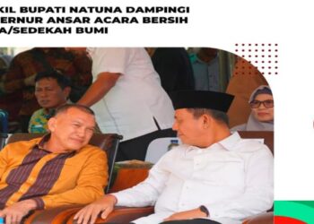 Wakil Bupati Natuna Dampingi Gubernur Ansar Acara Bersih Desa