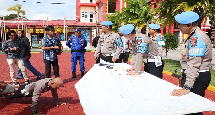 Bidpropam Polda Kepri Lakukan Gaktibplin di Polres Karimun