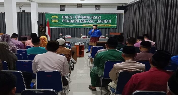 Bupati Lingga, Muhammad Nizar Ikuti Rapat Optimalisasi Pendapatan Asli Daerah Kabupaten Lingga
