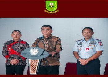 Penerimaan Taruna AAU di Natuna, Bupati Natuna Dampingi Danlanud saat Konfrensi Pers