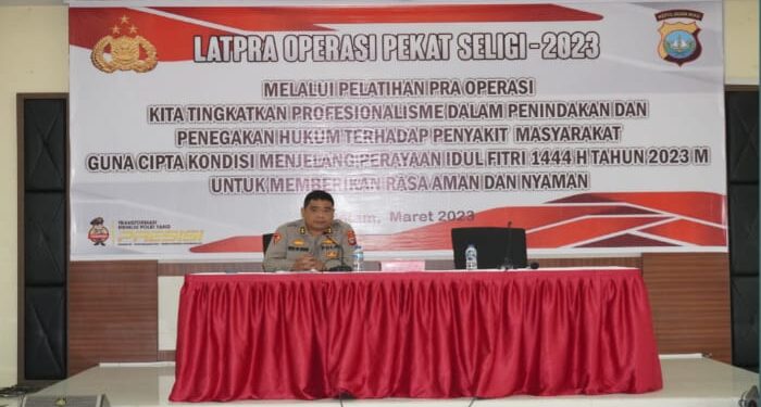 Polda Kepri Gelar Latpraops Pekat Seligi 2023