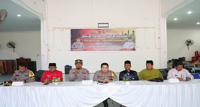 Jumat Curhat, Kapolres Karimun Sambangi Masyarakat Kundur Utara
