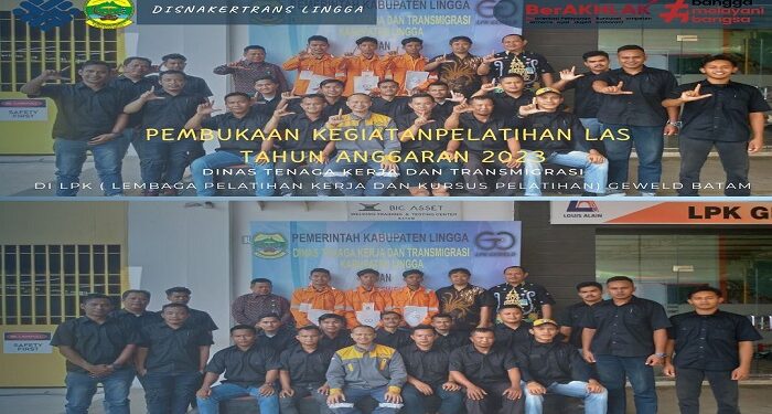 Kepala Disnaker Hadir dalam Pelatihan Las Tingkat 2G SMAW di Geweld Batam