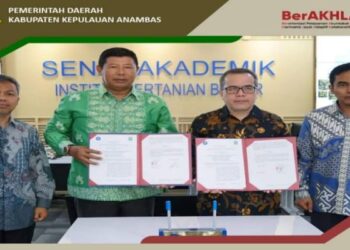 Perkuat Daerah, Bupati Kepulauan Anambas Tandatangani Kesepakatan Bersama Institut Pertanian Bogor