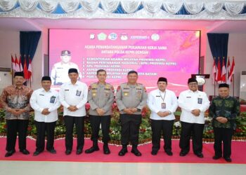 Tingkatkan Hubungan Kelembagaan, Polda Kepri Gelar Penandatanganan Perjanjian Kerja Sama Dengan Instansi Pemerintah Dan Non Pemerintah