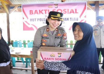 HUT Polda Kepri Ke-18, Polres Karimun Gelar Bakti Sosial