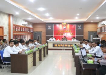 Polres Karimun Gelar Latpra Operasi Pekat Seligi 2023