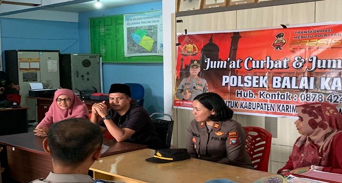 Jumat Curhat, Polsek Balai Kota Tampung Keluhan dari Lurah dan Masyarakat Karimun