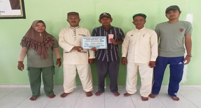 Sebanyak 47 KPM Penerima Pembagian BLT-DD Tahun 2023 Tahap Pertama Desa Kuala Raya