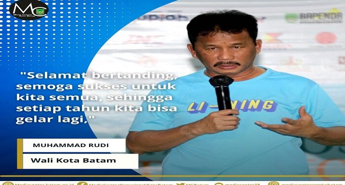 Walikota Batam Resmi Membuka Batampos Badminton Tournament 2023
